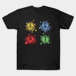 4 Glyphs Splatter T-Shirt